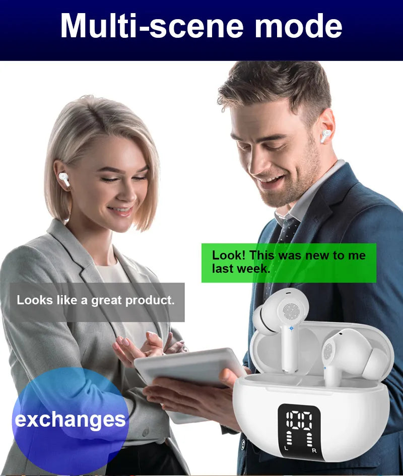 Auriculares inalámbricos Bluetooth TWS M10 de traducción